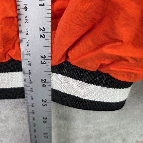 Mens Oklahoma State Vintage Birdie Nylon Pullover Jacket Orange & Black V-Neck L - Picture 7 of 8
